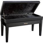 ROLAND - RPB-D400PE - Duet Piano Bench with Storage Compartment - Polished ebony