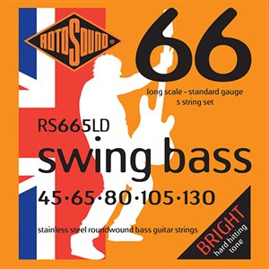 ROTOSOUND - RS665LD - SWING BASS 66 - 5 cordes - LONG SCALE - 45-130