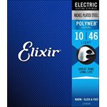 ELIXIR - 12050 - Electric guitar Strings - 6 strings - POLYWEB Coating - 10-46