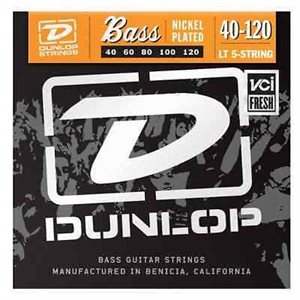 DUNLOP - DBN1065 - Bass Nickel Steel L 5 string set - 40-120