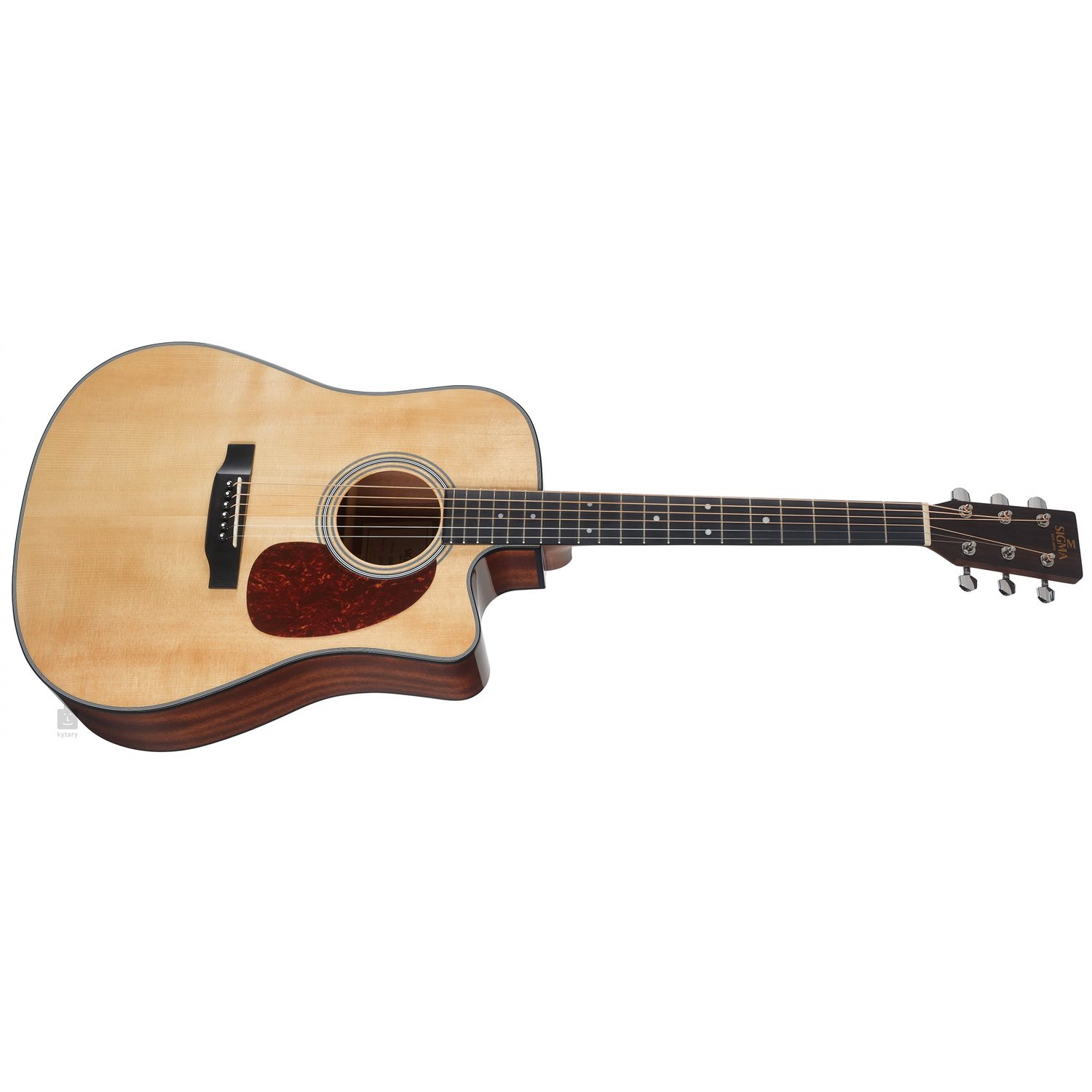 SIGMA - DMC-1E - Guitare acoustique avec table en épicéa de Sitka massif, cut away et pick up