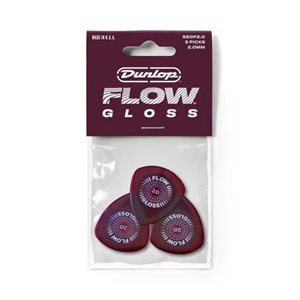 DUNLOP - 550P200 - Flow® Gloss Pick 2.0mm - 3 Pack