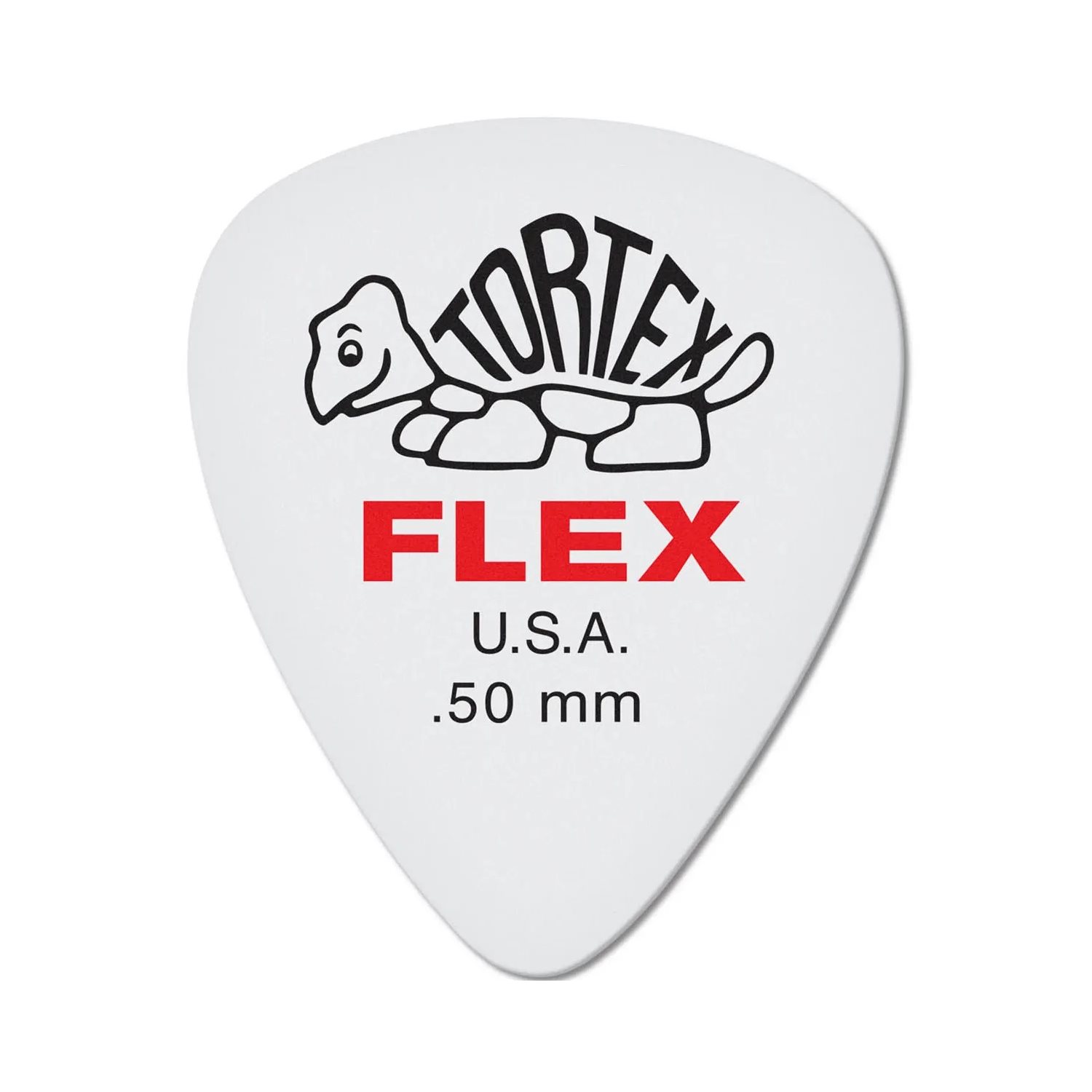 DUNLOP - 428P.50 - Tortex Flex Standard Guitar Picks - Red, .50mm - 12 Pack