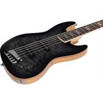 SIRE - V9 - SWAMP ASH - 2ND GEN - 5 STRINGS - TRANS BLACK