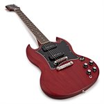 EPIPHONE - SG Classic Worn P-90s - Worn Cherry