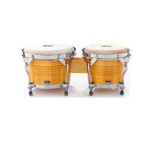 MANO - MP1778-NA - 7 and 8 inch Bongo Set in Natural with Traditional Rims