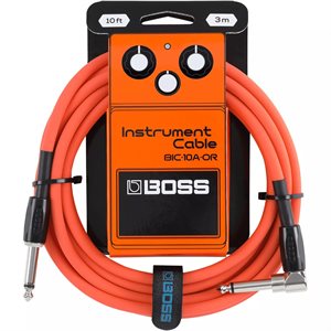 BOSS - BIC-10A-BK - Câble pour instrument - 10 pieds - orange