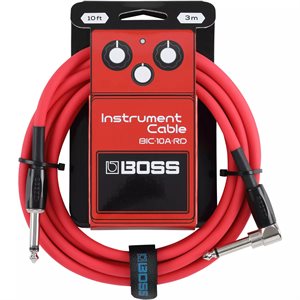 BOSS - BIC-10A-BK - Câble pour instrument - 10 pieds - rouge