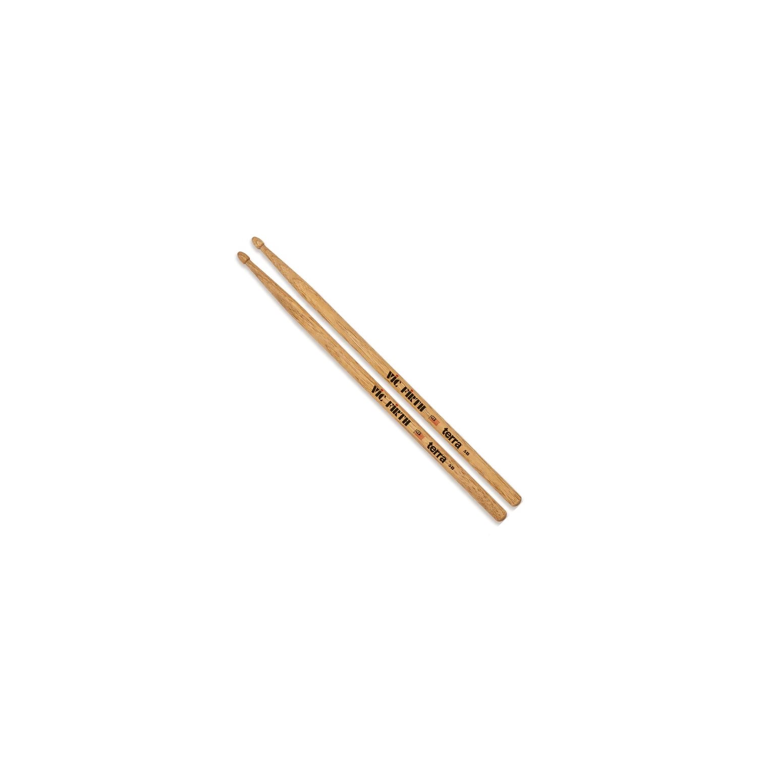 VIC FIRTH - VF-5BT - baguette de batterie AMERICAN CLASSIC® 5BT TERRA - Pointe en bois