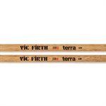 VIC FIRTH - VF-5BT - baguette de batterie AMERICAN CLASSIC® 5BT TERRA - Pointe en bois