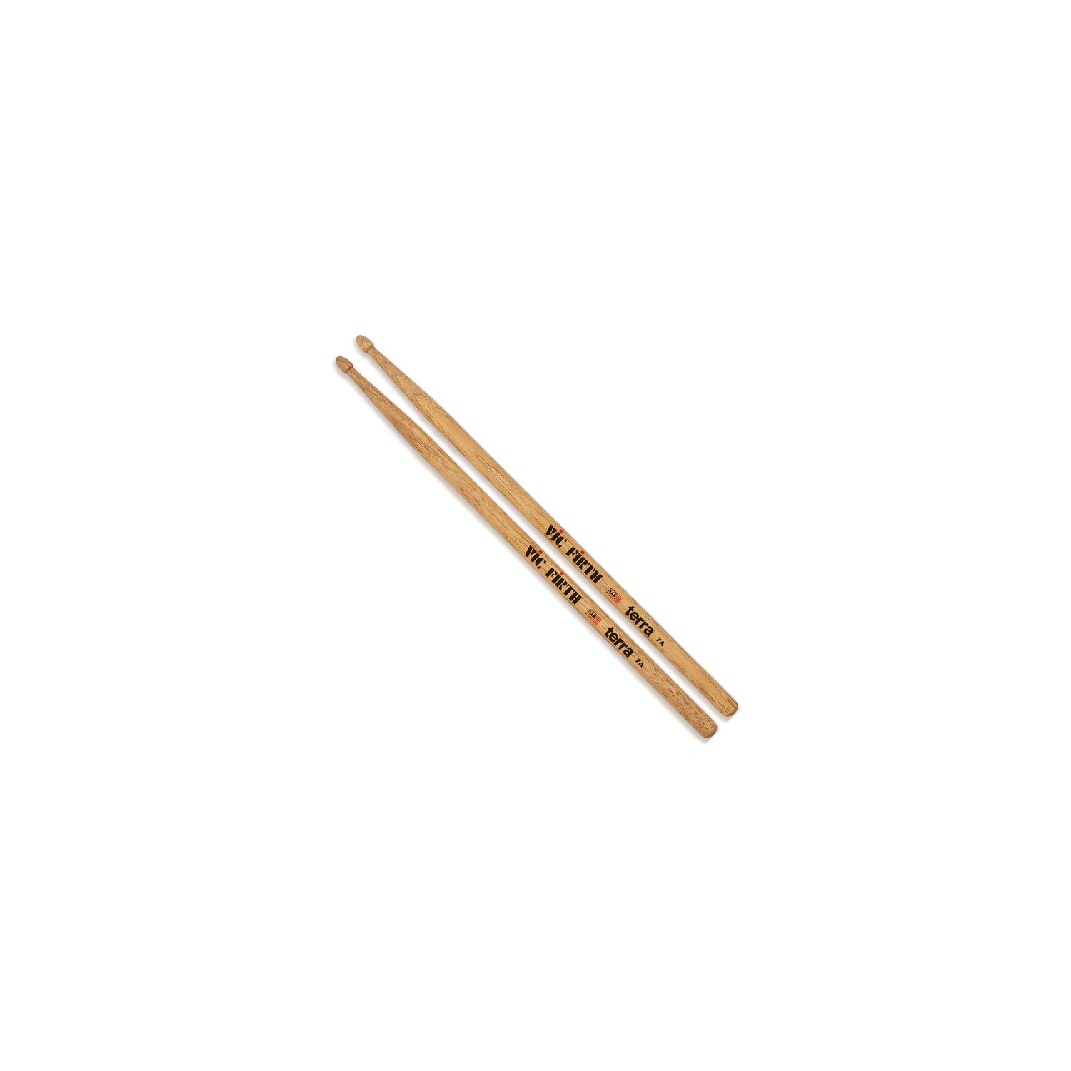 VIC FIRTH - VF-7AT - baguette de batterie AMERICAN CLASSIC® 7AT TERRA - pointe en bois