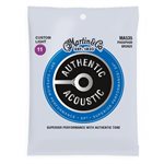 MARTIN - MA535 - Cordes de guitare acoustique Authentic - Phosphor Bronze - 11-52