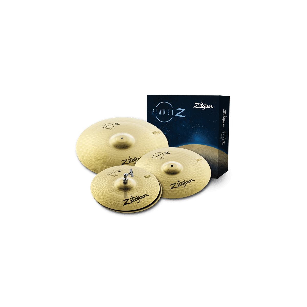 ZILDJIAN - ZP4PK - PACK COMPLET DE CYMBALES PLANET Z - 14 / 16 / 20 POUCES